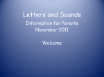 Letters and Sounds - Victoria C of E Infant and Nursery School