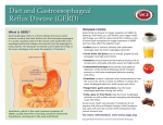 Diet and Gastroesophageal Reflux Disease (GERD)