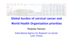 Global burden of cervical cancer and World Health Organization