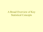 Review of some basic statistical concepts