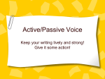 Grammar active passive voice