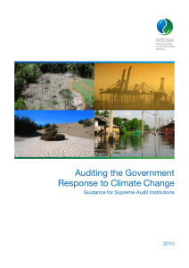 Auditing the Government Response to Climate Change: Guidance
