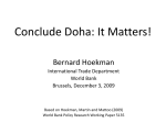 Conclude Doha: It Matters!