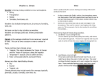 Weather and Climate Notes