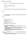 Math 285 Exam II 10-29-02 12:00 pm * 1:30 pm Show All Work