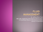 Fluid Management For Dental Anesthetist