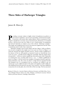 Three Sides of Harberger Triangles