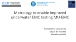 Metrology to enable improved underwater EMC testing MU