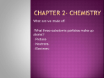 Chapter 2- Chemistry
