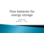 Flow batteries for energy storage