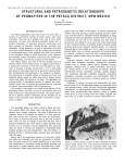 Structural and petrogenetic relationships of pegmatites