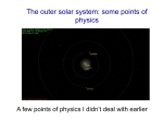 12 Apr: Physical processes in the outer solar system