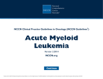 (NCCN Guidelines®) Acute Myeloid Leukemia