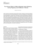 The Adverse Effects of Mild-to-Moderate Iodine Deficiency during