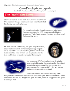 Comet Facts, Myths, and Legends