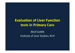 Evaluation of Liver Function tests