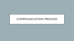 The Communication Process/model