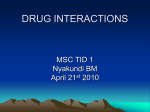 drug interactions