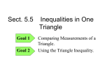 Comparing Measurements of a Triangle