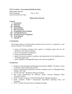 Biosafety Desk Procedure