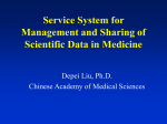 Management and Sharing System of Scientific Data for Medicine