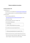 Python Installation Instructions