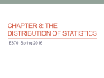 Chapter 8: The Distribution of Statistics