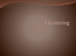 Clustering - anuradhasrinivas