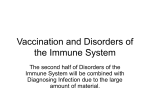 Disorders of the Immune System and Vaccination