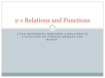 4.6 Formalizing Relations and Functions