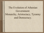 The Evolution of Athenian Government