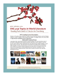 ENG 3130 Topics in World Literature