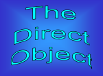 Direct and Indirect Object PPT