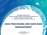 Data processing and data base management systems used At