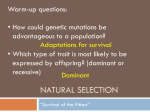 Natural Selection - Northwest ISD Moodle