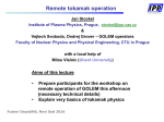 (necessary technical details) Explain very basics of tokamak physics