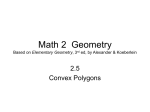 Math 2 Geometry Based on Elementary Geometry, 3rd ed, by