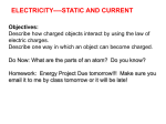 ELECTRICITY----STATIC AND CURRENT