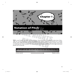 Notation of Pitch - Kendall/Hunt Higher Education