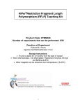 HiPer®Restriction Fragment Length Polymorphism (RFLP) Teaching