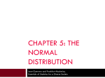 Chapter 5 normal distribution