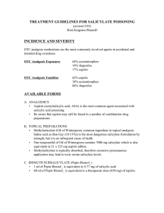 treatment guidelines for salicylate poisoning