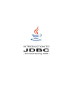1 What is JDBC? - Course material created by nikos dimitrakas