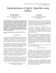 Implementation of Apriori Algorithm using WEKA