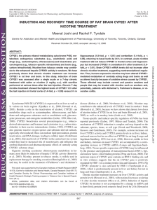 INDUCTION AND RECOVERY TIME COURSE OF RAT BRAIN