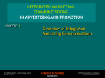 Integrated Marketing Communications 8e.