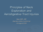 RTC AERODIGESTIVE TRACT INJURIES