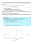 Properties of a Normal Distribution