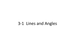 3-1 Lines and Angles