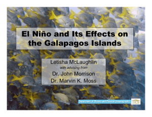 El Niño and Its Effects on the Galapagos Islands